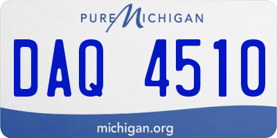 MI license plate DAQ4510