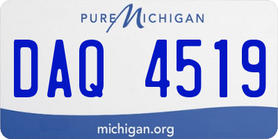MI license plate DAQ4519