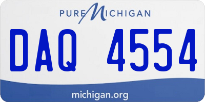 MI license plate DAQ4554
