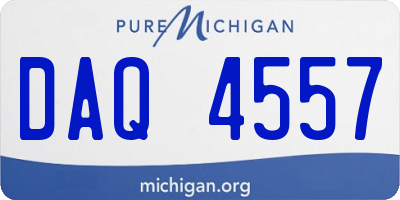 MI license plate DAQ4557