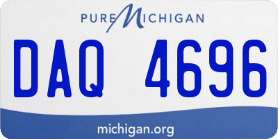 MI license plate DAQ4696