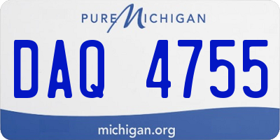 MI license plate DAQ4755