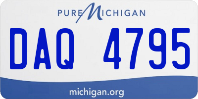 MI license plate DAQ4795
