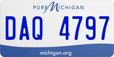 MI license plate DAQ4797