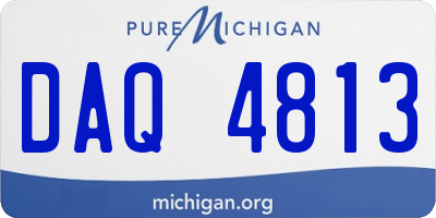 MI license plate DAQ4813