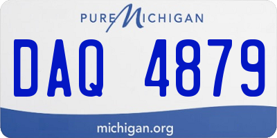 MI license plate DAQ4879
