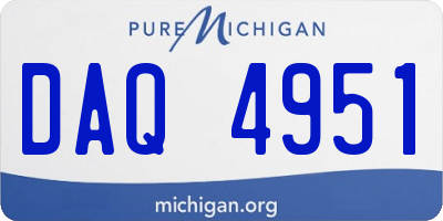 MI license plate DAQ4951