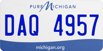 MI license plate DAQ4957