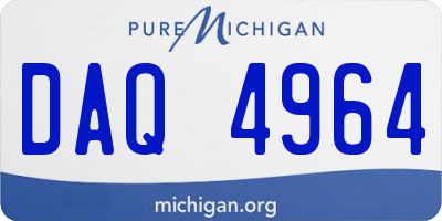 MI license plate DAQ4964