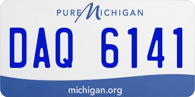 MI license plate DAQ6141