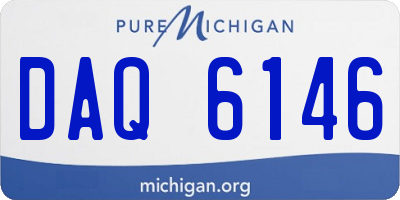 MI license plate DAQ6146