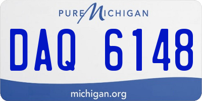 MI license plate DAQ6148