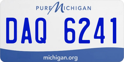 MI license plate DAQ6241