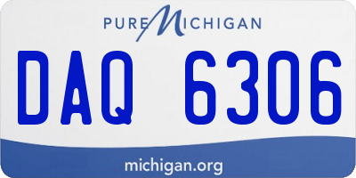 MI license plate DAQ6306