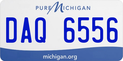 MI license plate DAQ6556