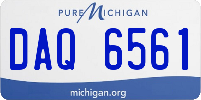 MI license plate DAQ6561