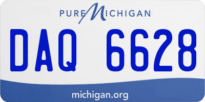 MI license plate DAQ6628