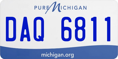 MI license plate DAQ6811