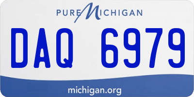 MI license plate DAQ6979