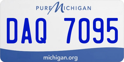 MI license plate DAQ7095