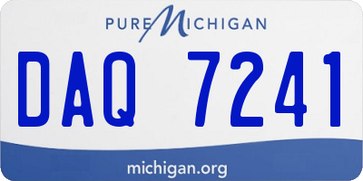MI license plate DAQ7241