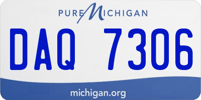 MI license plate DAQ7306