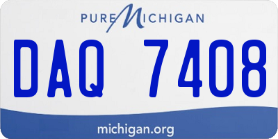 MI license plate DAQ7408
