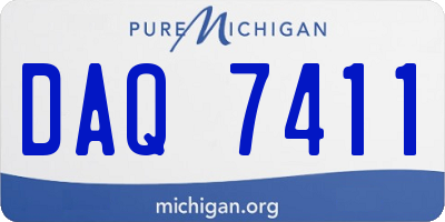 MI license plate DAQ7411