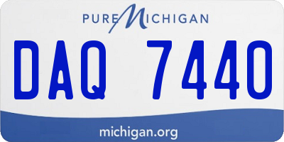 MI license plate DAQ7440