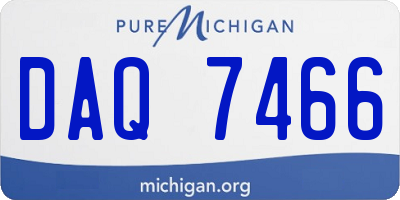MI license plate DAQ7466