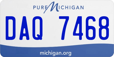 MI license plate DAQ7468
