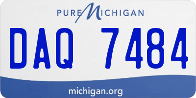 MI license plate DAQ7484