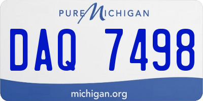 MI license plate DAQ7498