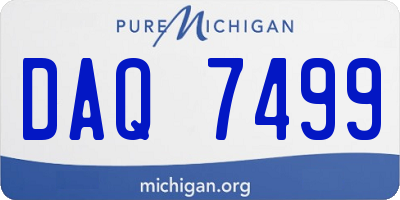 MI license plate DAQ7499