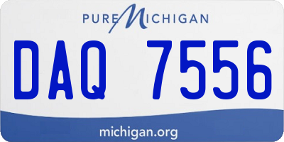 MI license plate DAQ7556