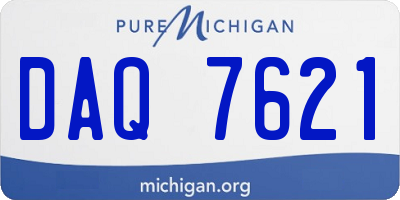 MI license plate DAQ7621