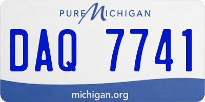 MI license plate DAQ7741