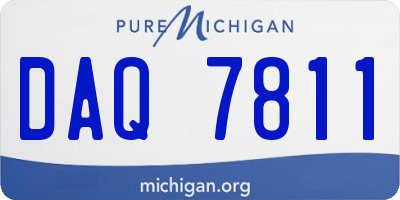 MI license plate DAQ7811