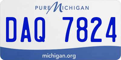 MI license plate DAQ7824