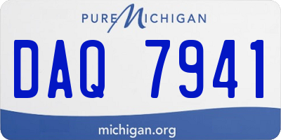 MI license plate DAQ7941