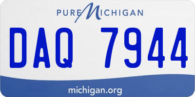 MI license plate DAQ7944