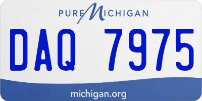 MI license plate DAQ7975