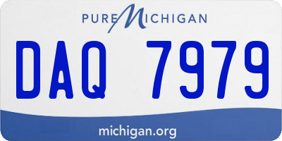 MI license plate DAQ7979
