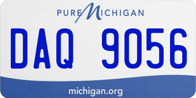 MI license plate DAQ9056