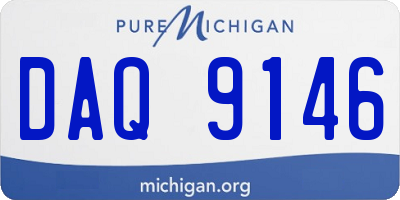 MI license plate DAQ9146