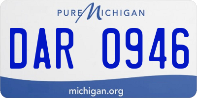 MI license plate DAR0946