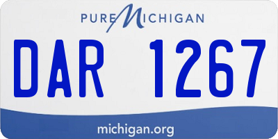 MI license plate DAR1267