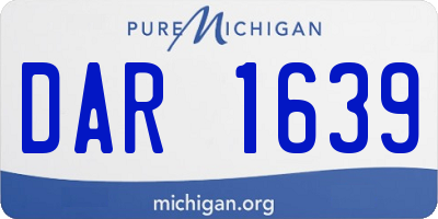 MI license plate DAR1639