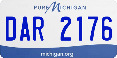 MI license plate DAR2176