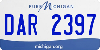 MI license plate DAR2397